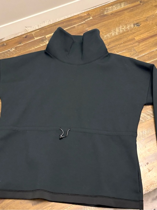 Nike Sweaters - Nike Black Cowl-Neck Pullover with Waist Drawcord
